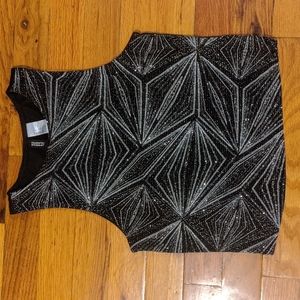 Glitter crop top
